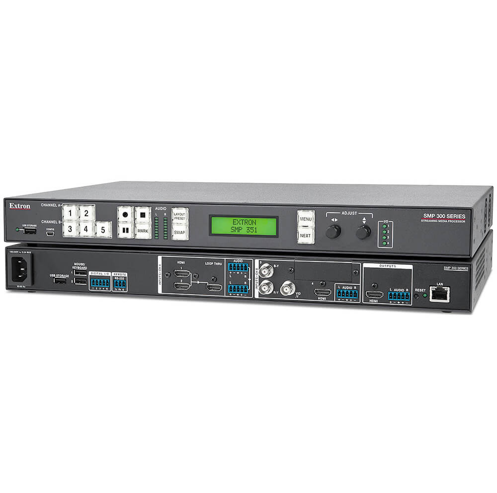 Extron smp 351 procesador h.264 multimedia para streaming